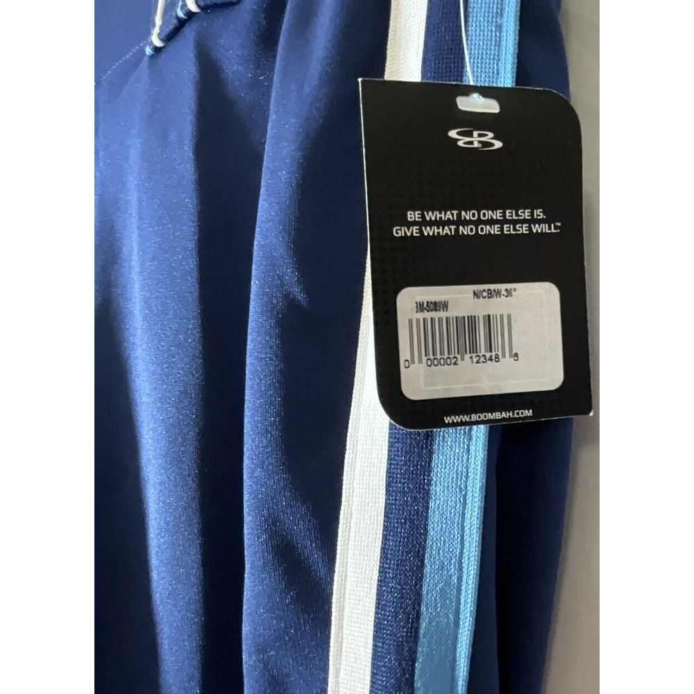 New Boombah Softball Pants Womens 36 Blue With Stripes Cropped - Picture 3 of 5